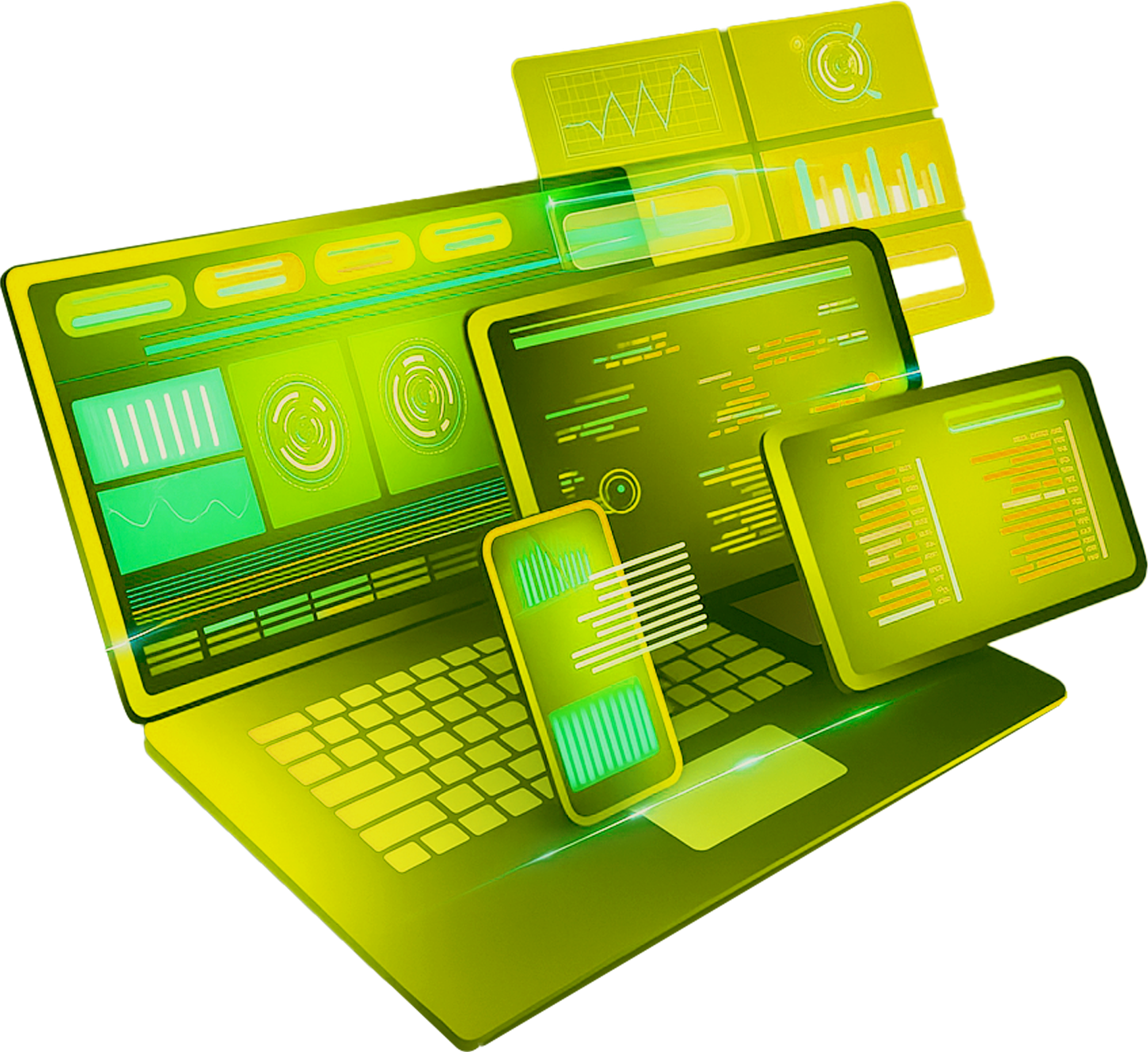 Ilustração de tecnologia IA